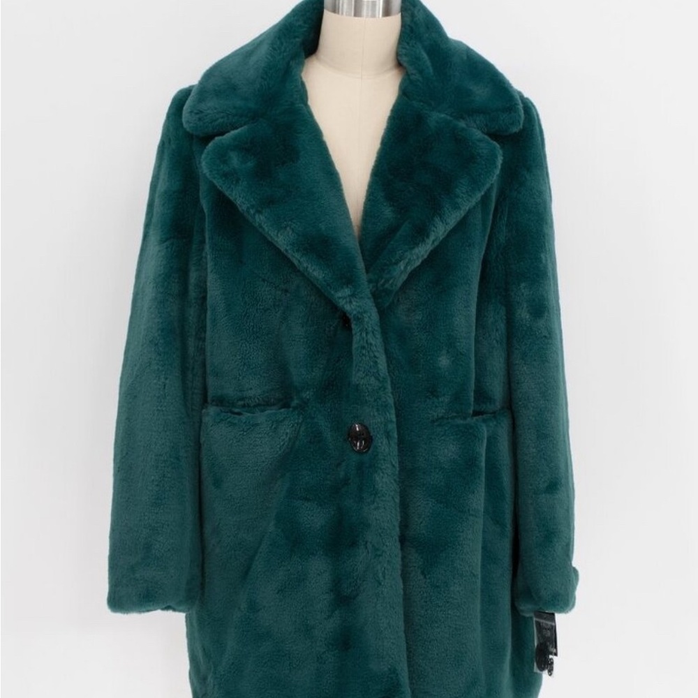 Sam Edelman Deep Green Teddy Jacket